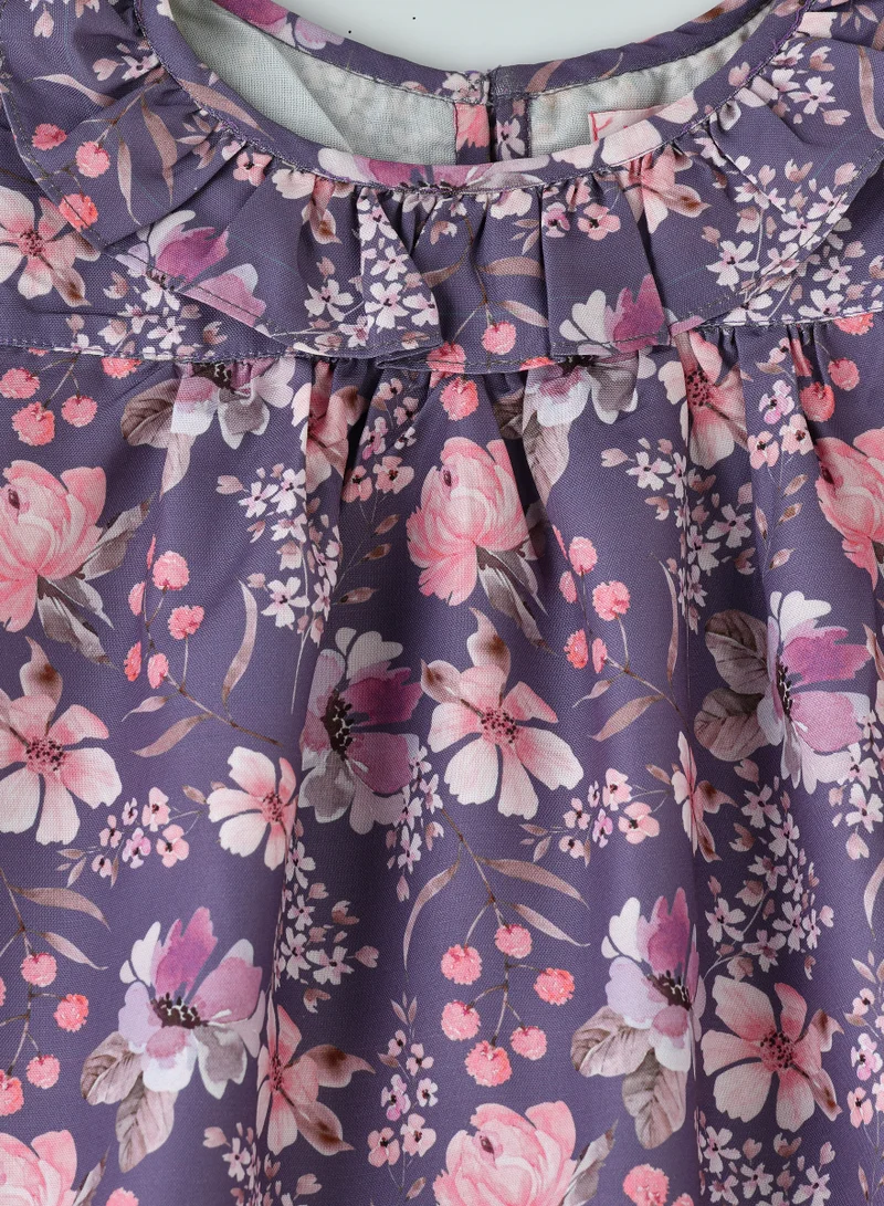 Jelliene Breathable Elegance: Girls' Viscose Woven Blouse