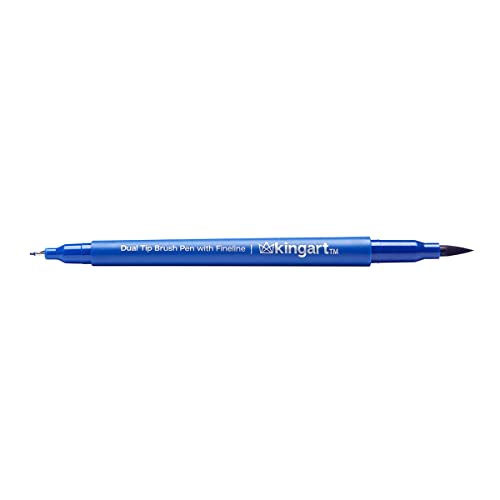 KINGART Dual Tip Brush Markers Art Pen Set, Artist Fine and Brush Tip Colored Pens, for Drawing, Lettering Calligraphy Journaling, Bible, Crafts, Set of 36 Bright Colors in Travel Storage Case - Image 4