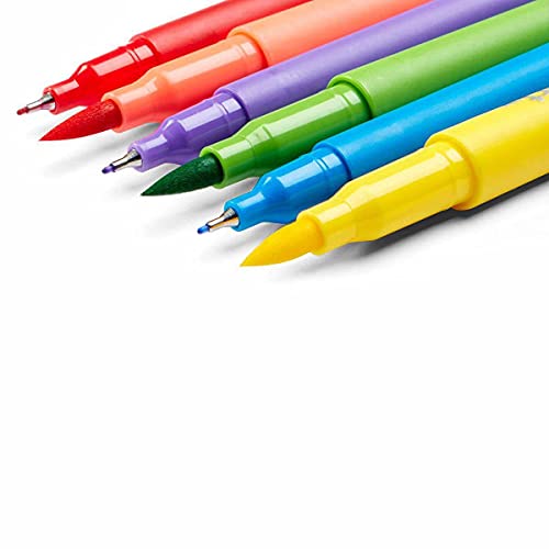 KINGART Dual Tip Brush Markers Art Pen Set, Artist Fine and Brush Tip Colored Pens, for Drawing, Lettering Calligraphy Journaling, Bible, Crafts, Set of 36 Bright Colors in Travel Storage Case - Image 3