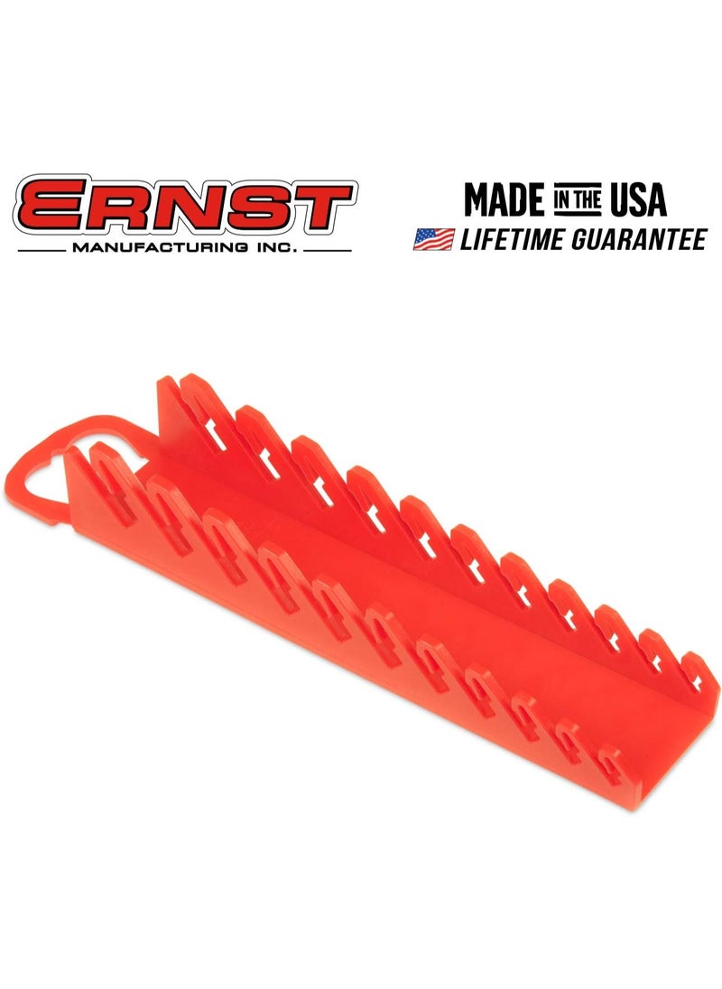 Ernst Manufacturing Ernst Manufacturing 5076-Red Gripper Stubby Wrench Organizer, 11 Tool, Red  - Image 4