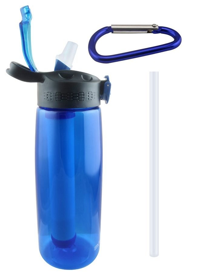 Taiahiro Water Filter Bottle with 2-Stage Integrated Filter Straw for Hiking, Backpacking and Travel  - Image 1