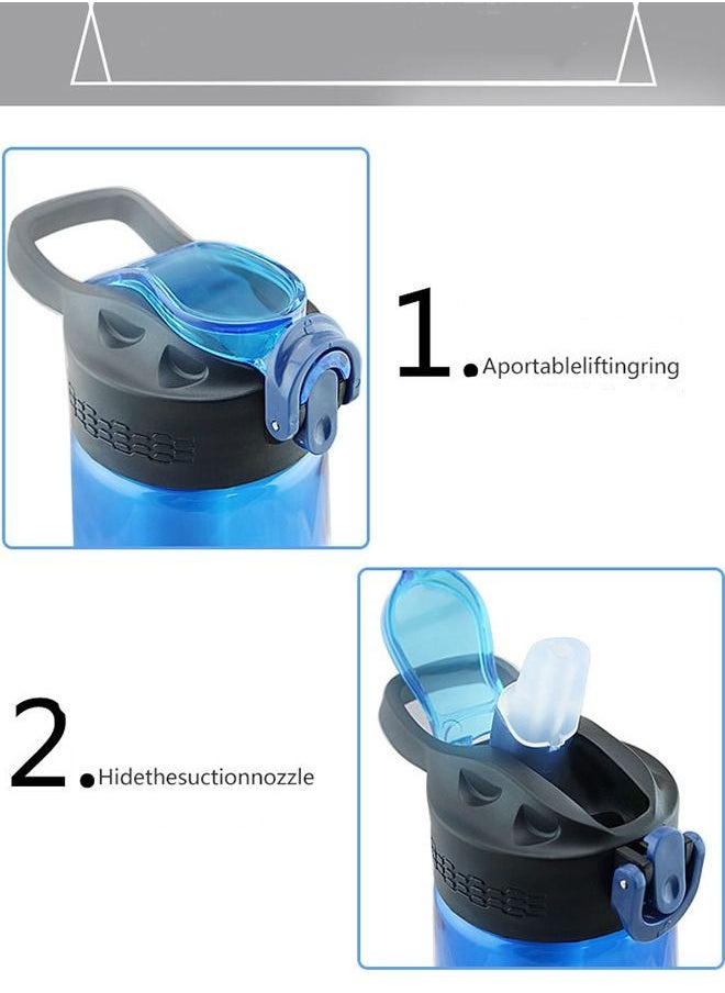 Taiahiro Water Filter Bottle with 2-Stage Integrated Filter Straw for Hiking, Backpacking and Travel  - Image 5