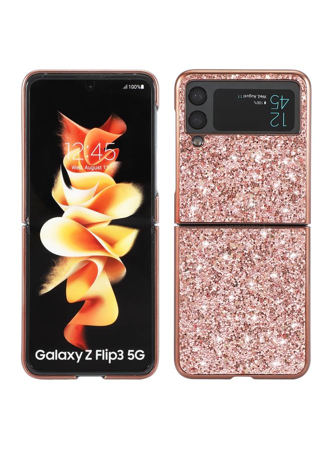 اس-توب جراب لهاتف Samsung Galaxy Z Flip3 5G، جراب واقٍ من مادة TPU المقاومة للصدمات، لامع ومسحوق - Image 1