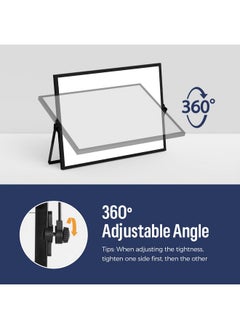 Loukin 17"X12" Dry Erase Calendar,Magnetic Desktop Whiteboard With Stand, Reusable Whiteboard Planner Schedule For Desk, Office, Classroom, 6 Markers & 4 Magnets& 1 Eraser Included  - Image 2