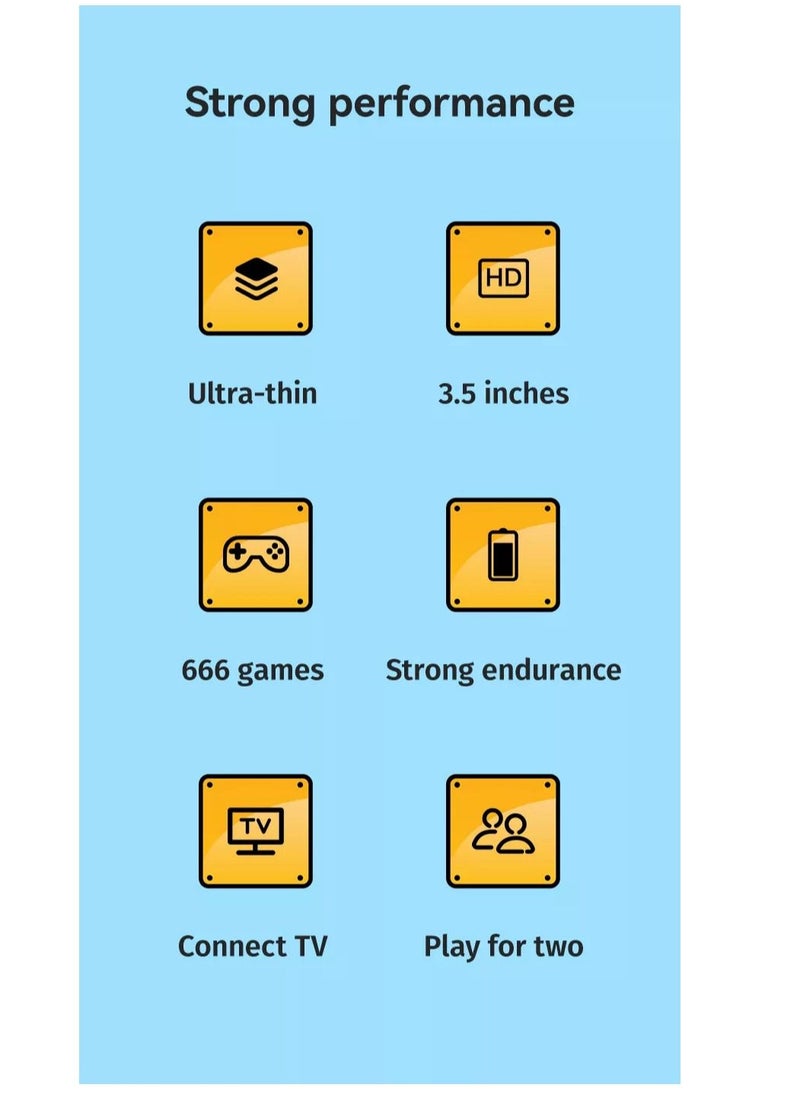 Generic - Mini Console Player G7 Game box includes 666 Games with multiplayer console - Image 1