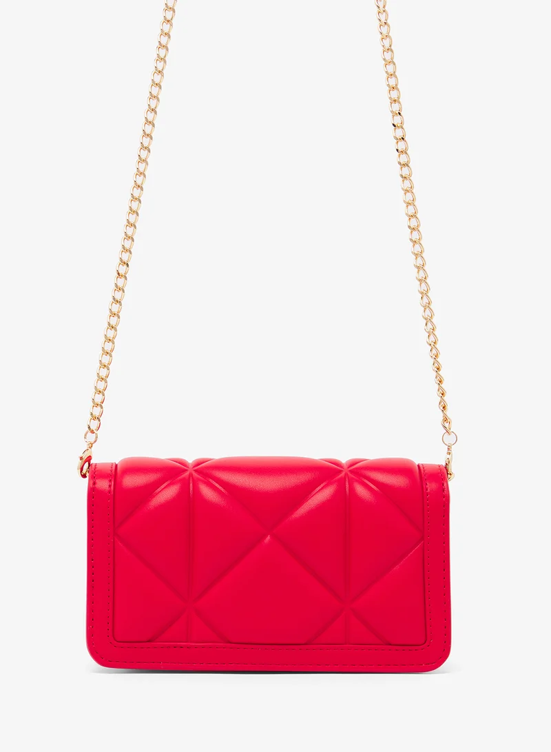Love Moschino Logo Zip through chain detail crossbody