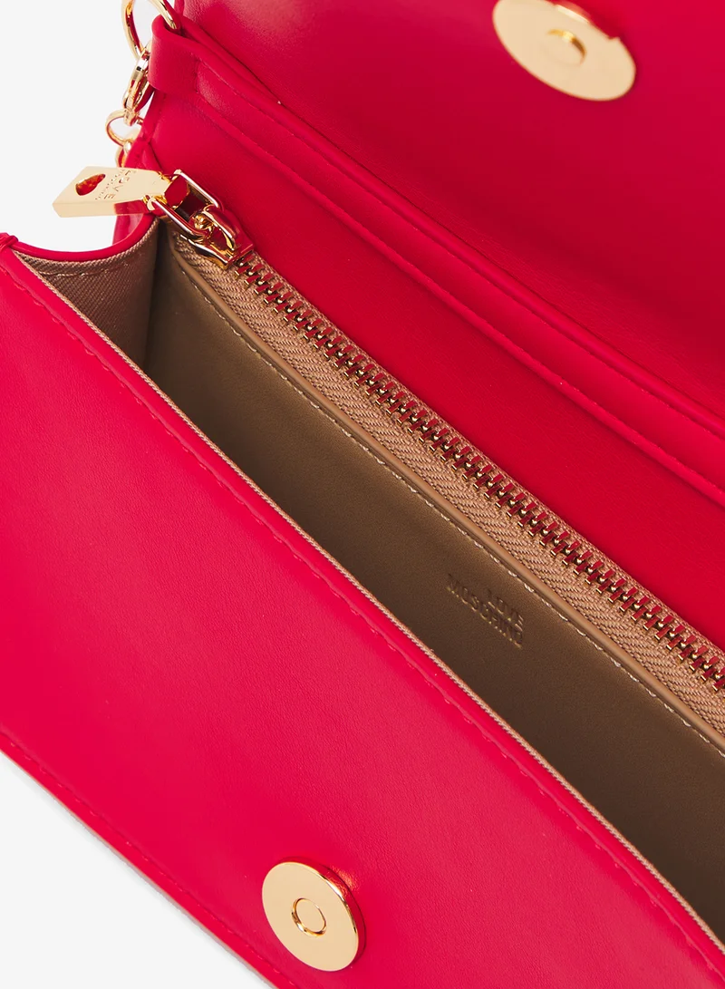 Love Moschino Logo Zip through chain detail crossbody