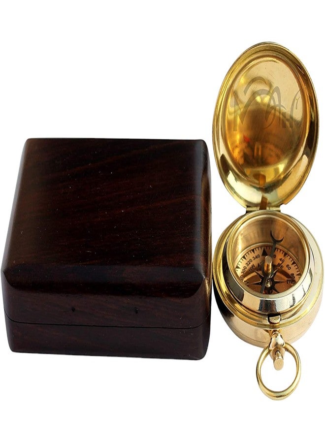 MAH Brass Compass Gift with Wooden Box – Inspirational Graduation Gift for Son, Boys, College, High School, Motivational Keepsake for Him, Unique Birthday Gift Idea, Meaningful Keepsake with Card Included - Image 3