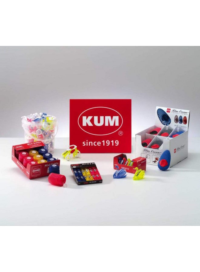 Kum AS2M (1053121), Long Point Sharpener, sharpens in 2 steps; 2 spare blades includes. With lead pointers for 2 mm and 3.2 mm. BLUE only - Image 5