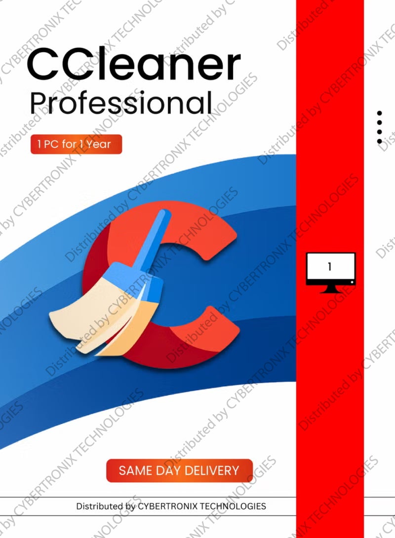 CCleaner Professional | 1 PC for 1 Year | Digital License | SAME DAY DELIVERY