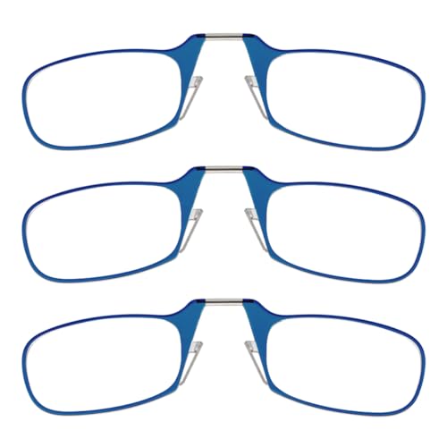 ThinOptics Readers Rectangular Reading Glasses 3 PackBlue 44mm 25 - Image 1