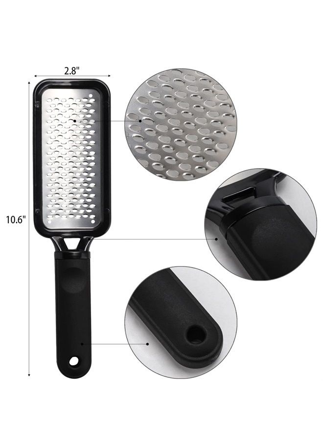 BTYMS 3 Pieces Colossal Foot Files Kit Foot Scrubber Foot Rasp and Double-Sided Heel File Pedicure Tools Callus Remover Stainless Steel Feet Scraper Foot Grater for Dead Skin Professional - Image 3