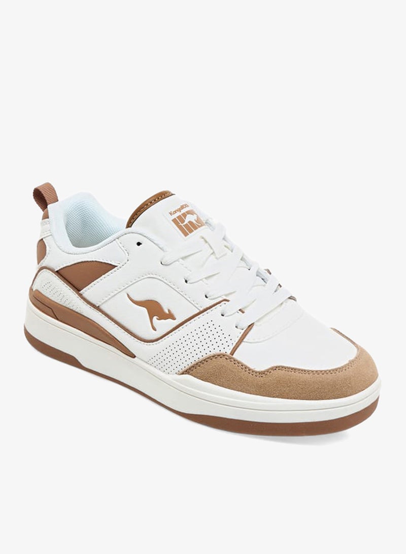 كانغاروس حذاء رياضي نسائي برباط وتفاصيل متباينة - Image 3