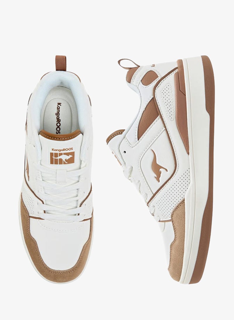 كانغاروس حذاء رياضي نسائي برباط وتفاصيل متباينة - Image 2