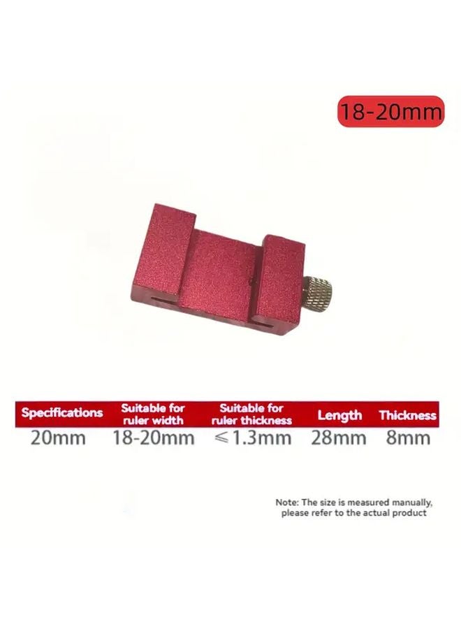 Precision Woodworking Ruler Set With Red Stopper Durable Metal Marking Gauge - Image 1