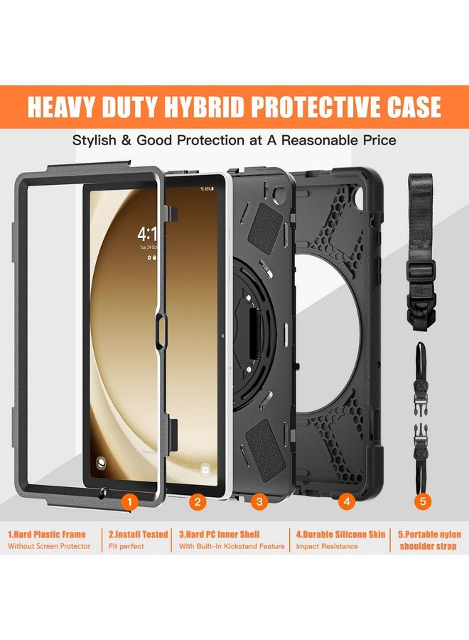 ProElite ProElite Cover for Samsung Galaxy Tab A9 Plus 11 inch Case Cover, Rugged 3 Layer Armor case Cover for Samsung Galaxy Tab A9+ 11 inch Hand Grip and Rotating Kickstand, Black - Image 3