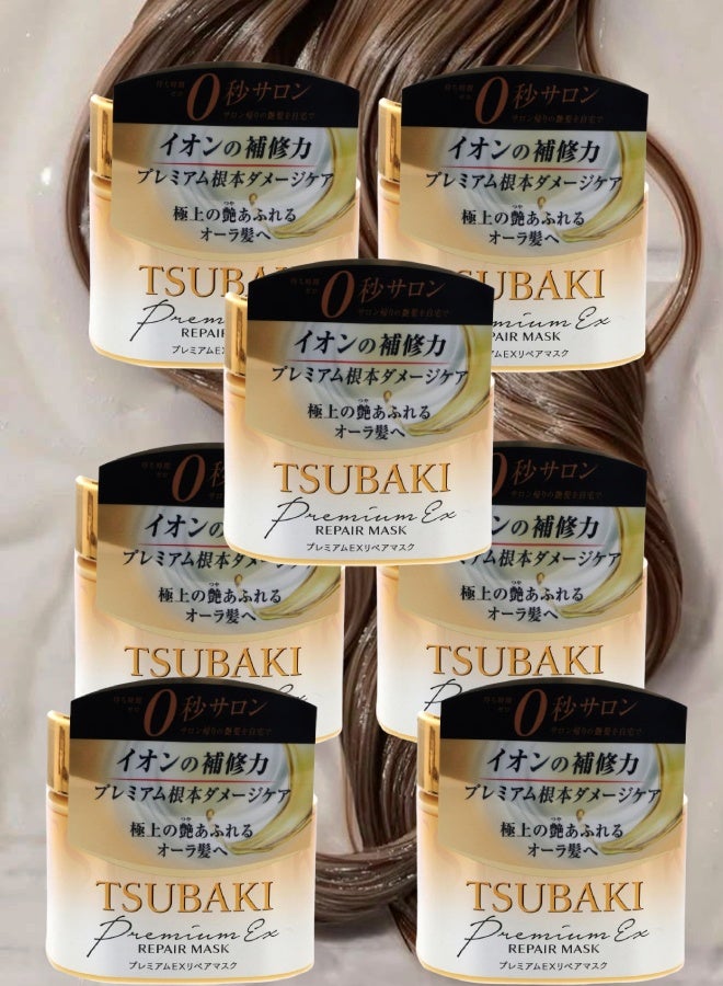 تسوكابي 7 قطع قناع الشعر تسوباكي بريميوم إكس ريبير من شيسيدو 180جرام - Image 1