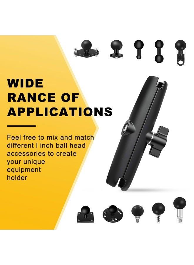 fccairms Metal Double Socket Arm Compatible RAM Mount Arm, 1" Double Ball Adapter, 360° Rotation, Extension Rod for Phone Holder, for Bike, Motorcycle, Truck. (Short) - Image 4