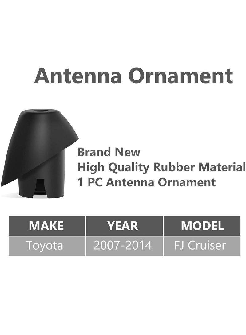 Generic Anina Antenna Base for Toyota FJ Cruiser 2007-2017 Antenna Mount Car Radio Antenna Ornament 8639235032, 8639235031 Rubber Antenna Grommet Topper  - Image 2