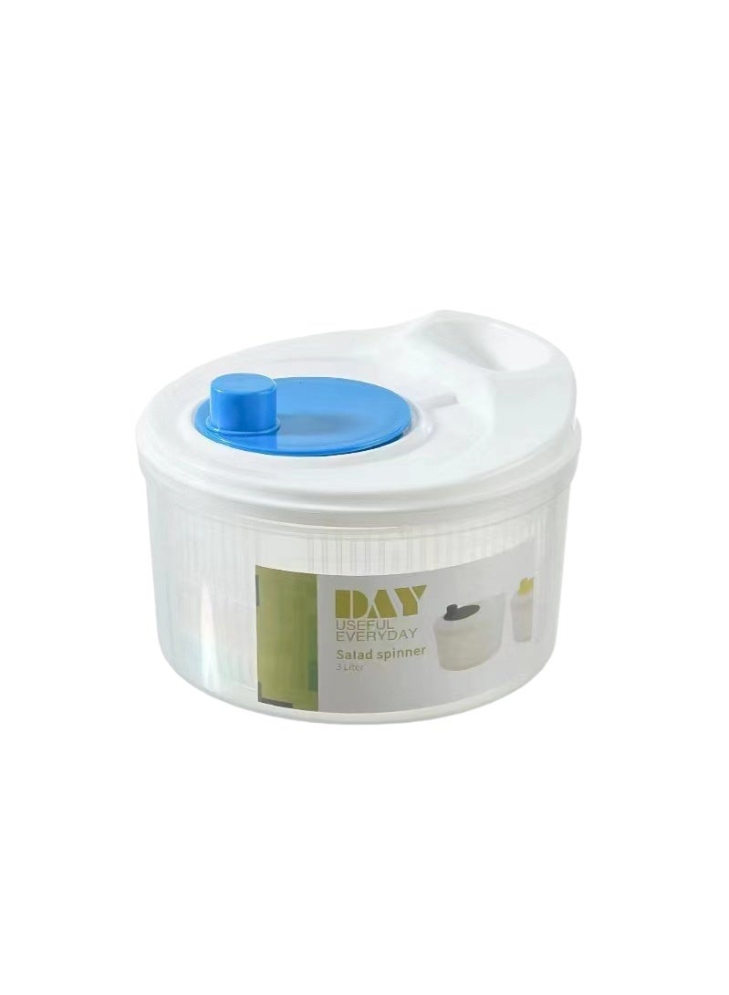 أروى سعة 3 لتر سلطة سبينر الخضار غسالة الفاكهة الخضار السلطانية سلطة سبينر مع غطاء الخضار - Image 1