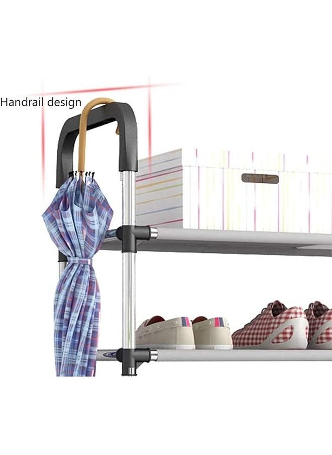 Arabest Shoe Rack, 6-Tier Freestanding Shoe Rack, Portable Shoe Cabinet For High Heels, Slippers, Sneakers, Shoe Cabinet For Entrance/Cloakroom/Living Room (Black) 110X30X60 Cm 18 Pairs Of Shoe  - Image 3