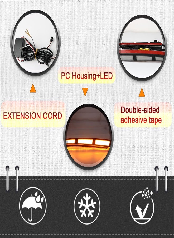 BINQIGOO LED Front Bumper Fog Lights White DRL Daytime Running Lamp Amber Turn Signal Light Assembly Compatible With Hyundai Tucson 2022-2024 Accessories - Image 4