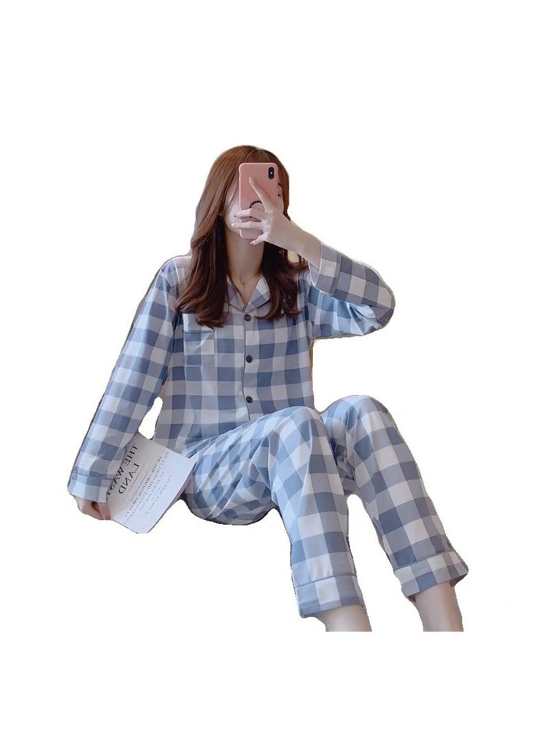 New comfortable checkered pajamas in gray/white  - Image 4