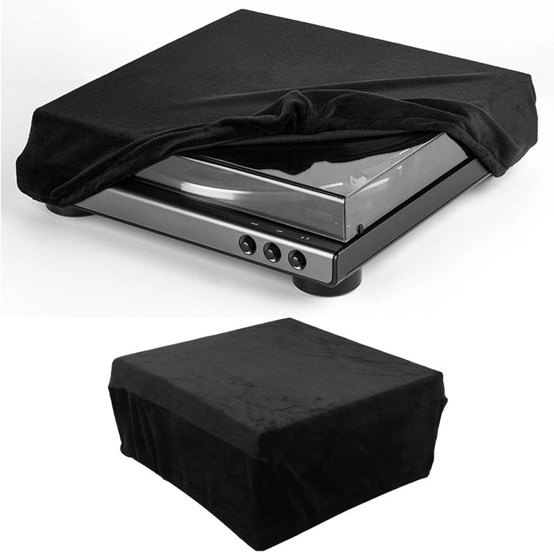 GOWENIC Dust Cover for AT LP120XBT USB AT LP120XUSB Compatible Turntable (Not Compatible for LP120), Light, Dust, Scratch Protection, Fabric (Black) - Image 2