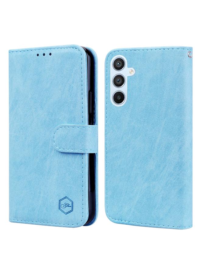 اس-توب جراب لهاتف Samsung Galaxy A54 5G بملمس جلدي زيتي من البولي يوريثان + جراب هاتف من مادة TPU - Image 1