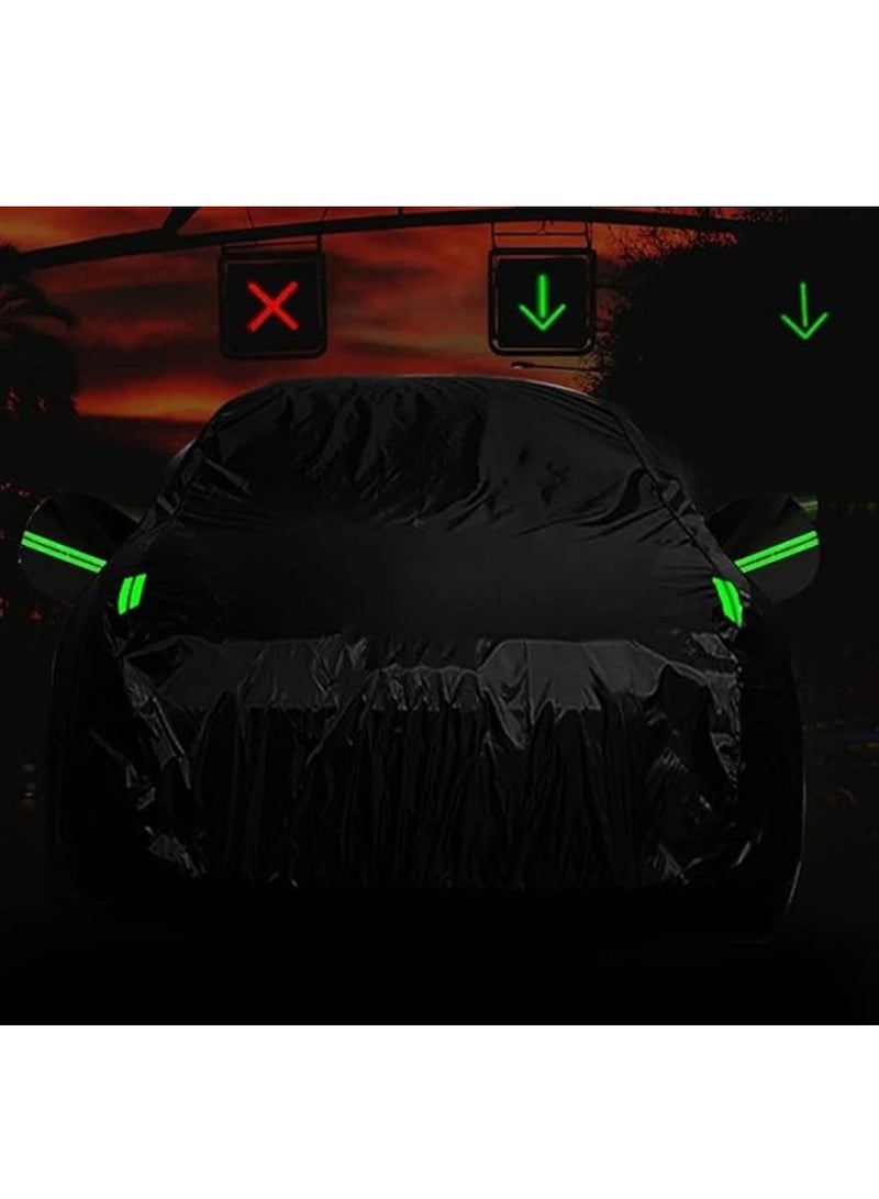 Generic Car Cover Sunscreen UV Protection, Waterproof Car Cover All Weather Snowproof UV Protection Windproof Outdoor Full car Cover, Universal Fit for Sedan (Fit Sedan Length 400-580CM, Black) - Image 4