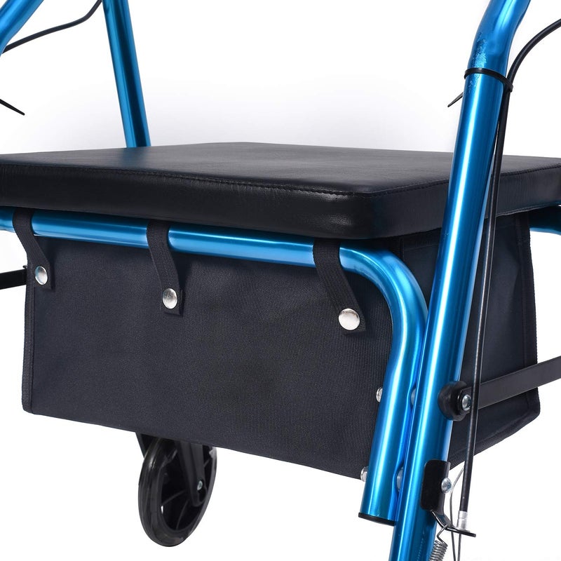 AROUY AROUY Large Walker Bag Under Seat for Four Wheel Rollator Rollator Bag Tote Organizer Pouch Storage to Walkers for Senoirs Walker Accessories Black L 
