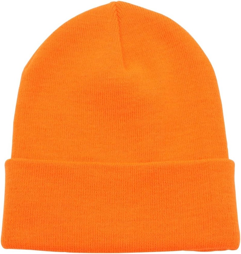 Top Level Beanie Men Women - Unisex Cuffed Plain Skull Knit Hat Cap - Image 1