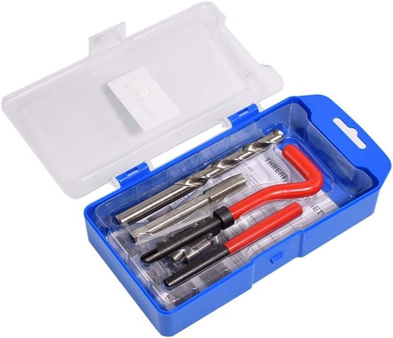 Alltooetools M10 X 125 Thread Repair Kit Metric Helicoil Kit with HSS Drill Bit 10PC Wire Thread Inserts - Image 1