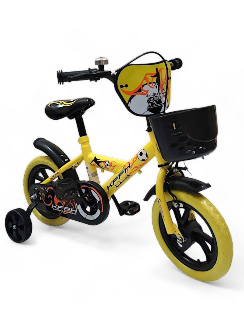 14-inc h children's bike with lightweight frame and training wheels