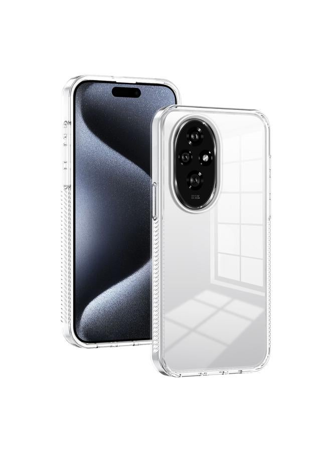 زبون جراب هاتف Honor 200 هجين من مادة TPU ومضاد للانزلاق من الأكريليك الشفاف - Image 1