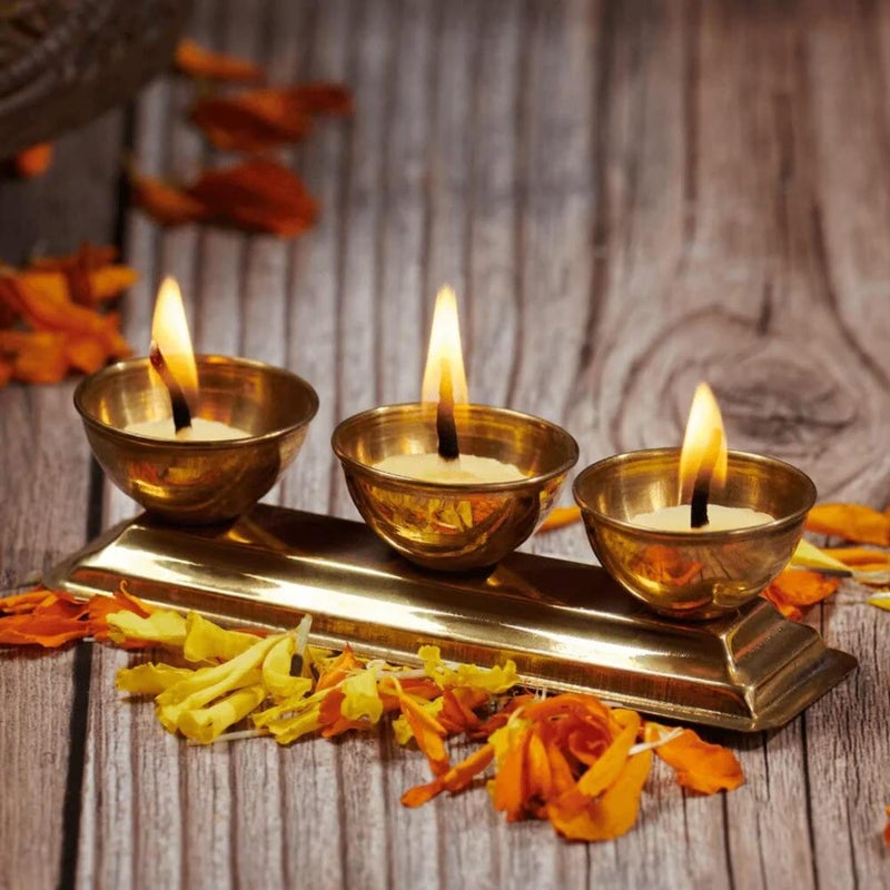 Om Phool Batti Cow Ghee Diya Batti for Puja 30 min Burning Time 100 Wax Free Pooja Ghee Batti for Home Decoration Festivals Religious Rituals Handmade Cotton Wicks 100 Pcs - Image 5