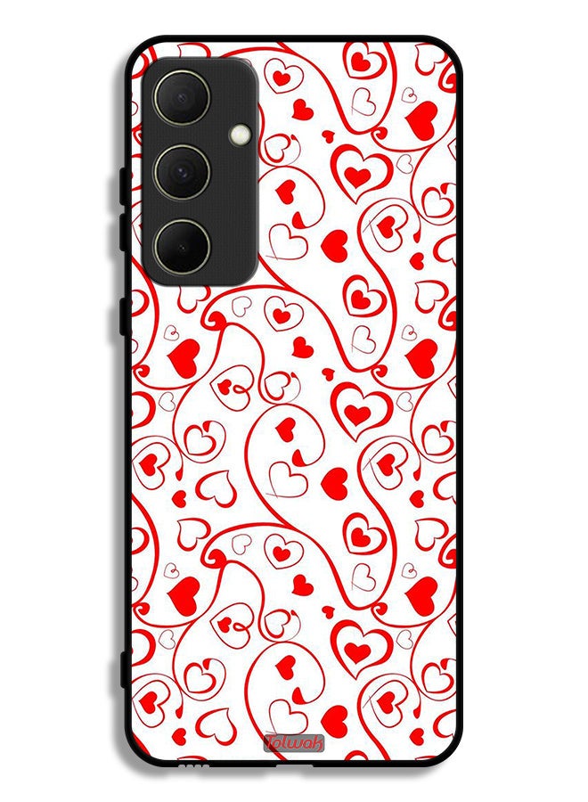 Tolwak Samsung Galaxy A35 5G Protective Case Cover Hearts Pattern - Image 1