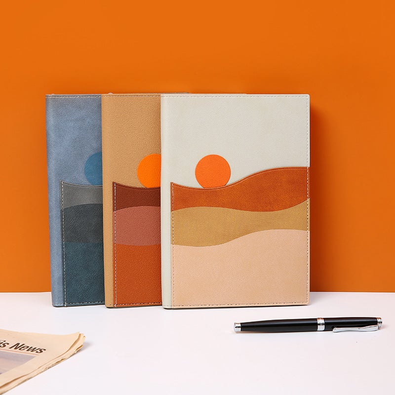 High-Value Notebook Creative Thickened Student Diary Notebook Business Office Notebook Simple Grid Horizontal Line - Image 3