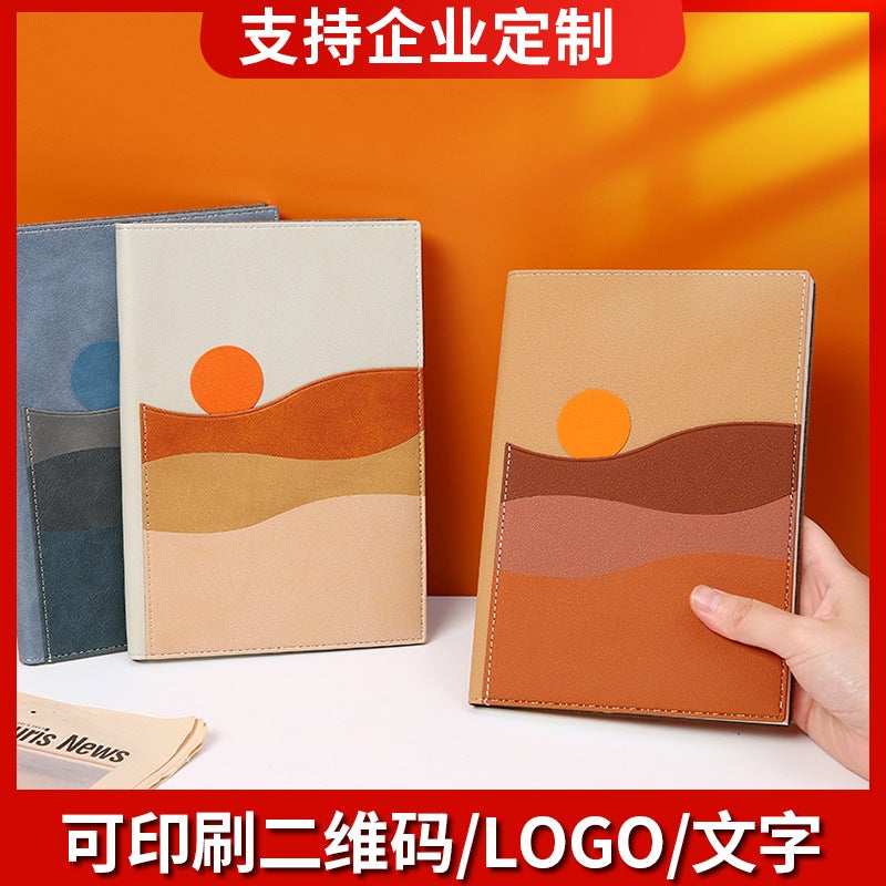 High-Value Notebook Creative Thickened Student Diary Notebook Business Office Notebook Simple Grid Horizontal Line - Image 2
