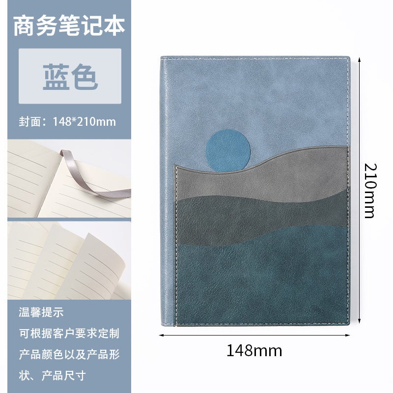 High-Value Notebook Creative Thickened Student Diary Notebook Business Office Notebook Simple Grid Horizontal Line - Image 1