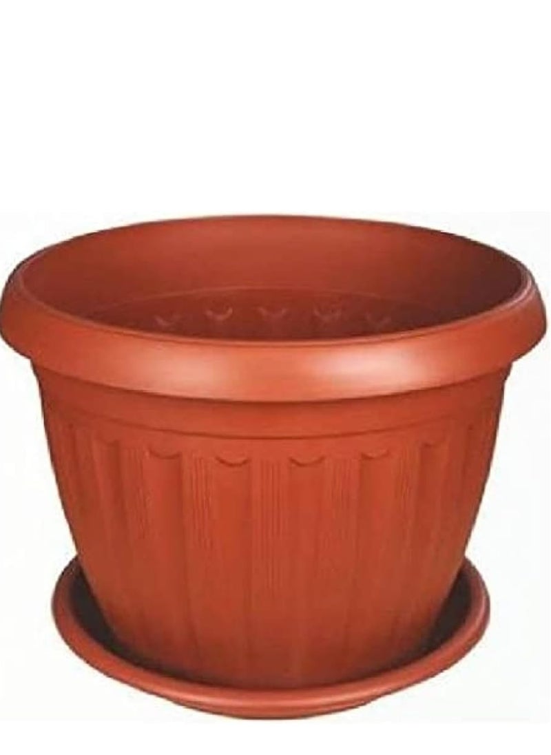 Generic Chalet Havana natural plant pot, 35 cm, plastic, 