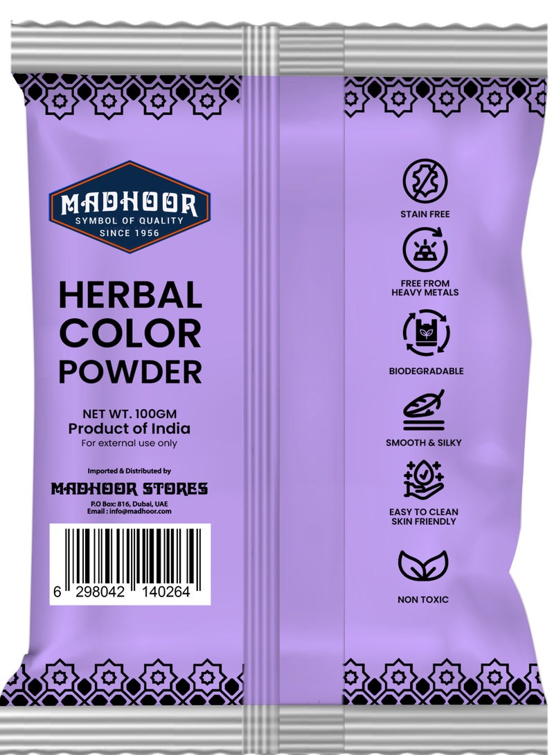 مدهور لون هولي أعشاب بنفسجي 100 غرام - Image 2