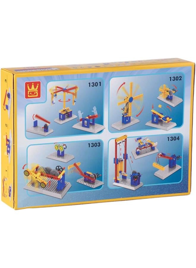 مجموعة بناء هندسية ميكانيكية 3 في 1 – 76 قطعة - Image 2