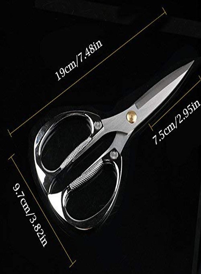 Jasni Multi-purpose Kitchen Shears Scissors, Heavy Duty Stainless Steel Scissors with Strong Straight Edge Snips (Silver) - Image 4