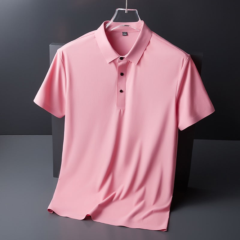 Mens Short-sleeved T-shirt Spring 2023 New Loose T-shirt Dark gray  - Image 3