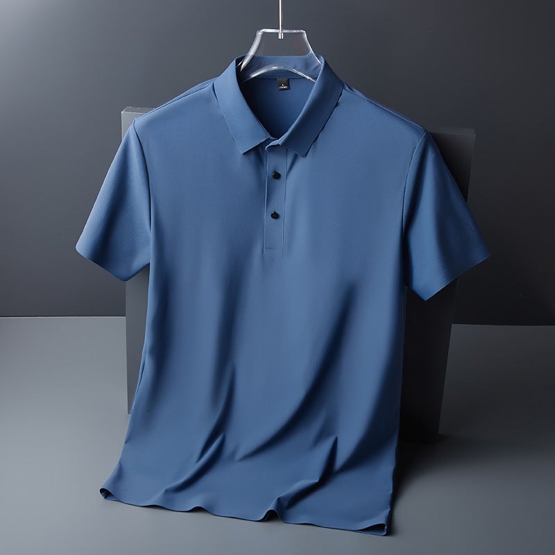 Mens Short-sleeved T-shirt Spring 2023 New Loose T-shirt Dark gray  - Image 2