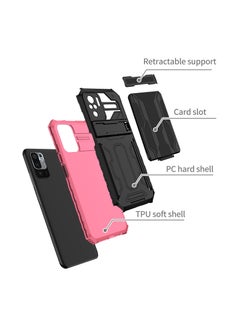 RICOONLINE Shockproof Protective Case Cover for Redmi Note 10 4G/Note 10S Pink  - Image 3