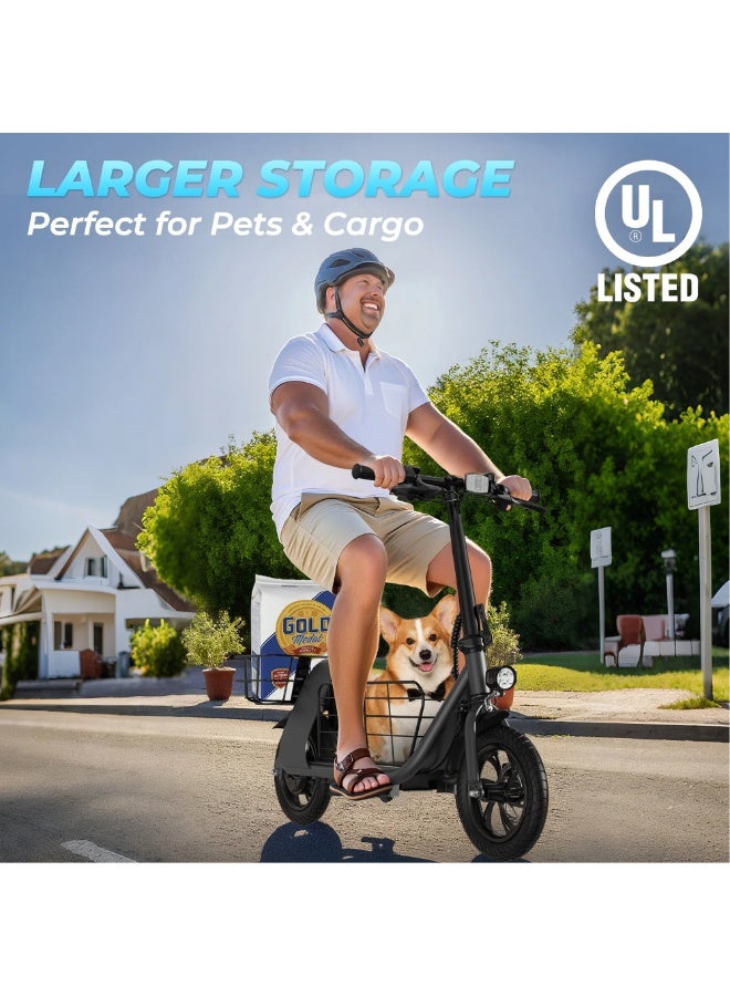 Wind Horse C2 Cargo Electric Scooter 450W Motor, 35KM/H Speed, 36V 8Ah Battery, 25–30KM Range, Aluminum Alloy Frame, Dual Disk Brakes, Large Front and Rear Storage Baskets, 12-Inch Tires – Ideal for Delivery, Commuting and Urban Rides - Image 3