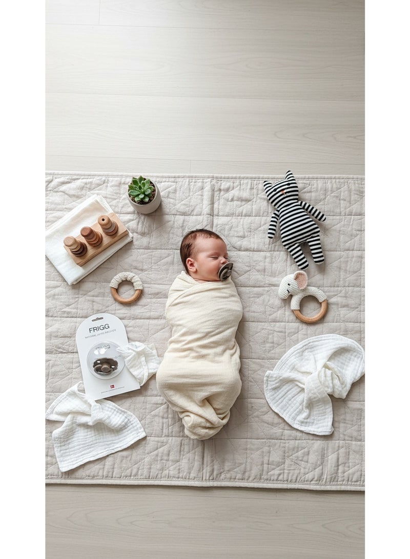 FRIGG Natural Latex Baby Pacifier | Size 1 (0–6 Months) | BPA-Free, Orthodontic Soother | Designed & Made in Denmark - Image 5