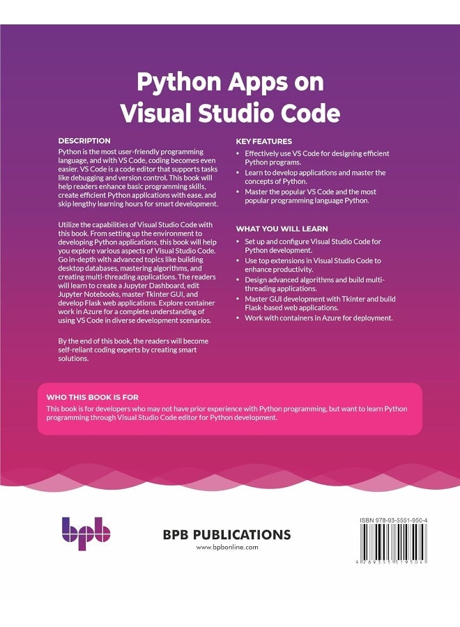 Python Apps on Visual Studio Code: Develop apps and utilize the true potential of Vis  - Image 2